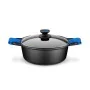 Casserole with glass lid Monix M360328 Black Aluminium Cast aluminium Ø 28 cm 6 L by Monix, Casserole pans - Ref: S0452415, P...