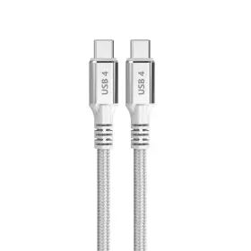 Câble USB-C vers USB-C DCU Blanc 1,5 m de DCU Tecnologic, Câbles USB - Réf : S0455367, Prix : 16,46 €, Remise : %