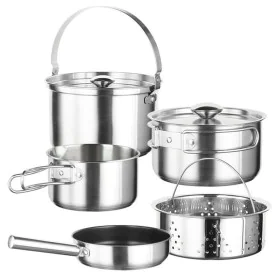 Batería de Cocina Inoxibar KAMPING 61117 Acero 7 Piezas de Inoxibar, Juegos de sartenes y ollas - Ref: S0457099, Precio: 51,9...