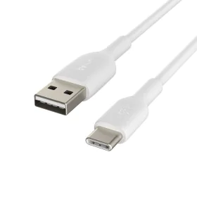 USB A to USB-C Cable Belkin CAB001BT2MWH White 2 m by Belkin, USB Cables - Ref: S0459599, Price: 9,72 €, Discount: %