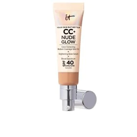 Base Cremosa per il Trucco It Cosmetics CC+ Nude Glow Medium Tan Spf 40 32 ml di It Cosmetics, Fondotinta - Rif: S05099908, P...