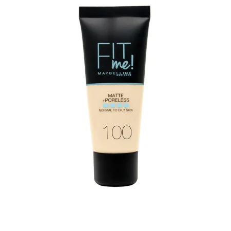 Base de Maquilhagem Fluida Maybelline Fit Me! Nº 100 Warm ivory 30 ml de Maybelline, Bases - Ref: S05101302, Preço: 8,66 €, D...