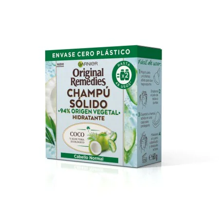 Barra de Champô Garnier Original Remedies Hidratante Coco Aloé Vera 60 g de Garnier, Champôs - Ref: S05101833, Preço: 8,13 €,...