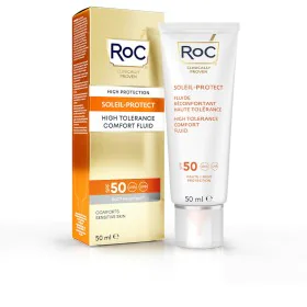 Sun Block Roc High Tolerance Sensitive skin SPF 50 (50 ml) by Roc, Sun filters - Ref: S05101959, Price: 18,23 €, Discount: %