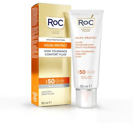 Sun Block Roc High Tolerance Sensitive skin SPF 50 (50 ml) by Roc, Sun filters - Ref: S05101959, Price: 19,25 €, Discount: %