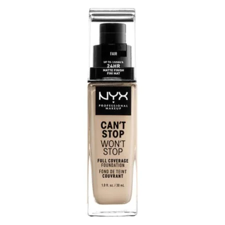 Base de Maquilhagem Cremosa NYX Can't Stop Won't Stop Fair (30 ml) de NYX, Bases - Ref: S05102210, Preço: 17,71 €, Desconto: %