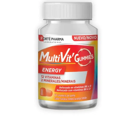 Food Supplement Forté Pharma Multivit Energy Gums 60 Units by Forté Pharma, Combination Multivitamins & Minerals - Ref: S0510...