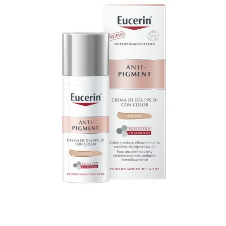 Crème Make-up Base Eucerin Anti Pigment Medio (50 ml) by Eucerin, Foundations - Ref: S05102711, Price: 33,89 €, Discount: %