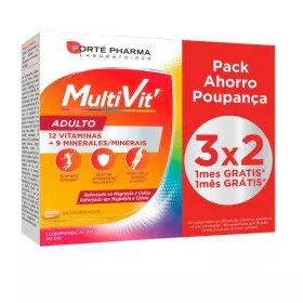 Nahrungsergänzungsmittel Forté Pharma Multivit von Forté Pharma, Multivitamin & Mineralien - Ref: S05103230, Preis: 19,84 €, ...