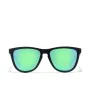 Lunettes de soleil polarisées Hawkers One Raw Noir Vert émeraude (Ø 55,7 mm) de Hawkers, Lunettes et accessoires - Réf : S051...