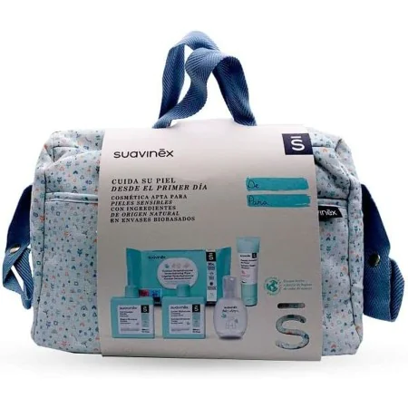 Conjunto de Presente para Bebé Suavinex Bolsa Azul (6 Peças) de Suavinex, Conjuntos de lembranças para recém-nascidos - Ref: ...