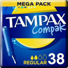 Assorbenti Interni Regolari Tampax Compak 38 unidades di Tampax, Tamponi chimici - Rif: S05106212, Prezzo: 8,09 €, Sconto: %