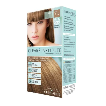 Coloração Permanente em Creme Clearé Institute Colour Clinuance Nº 7.0-rubio de Clearé Institute, Coloração permanente - Ref:...