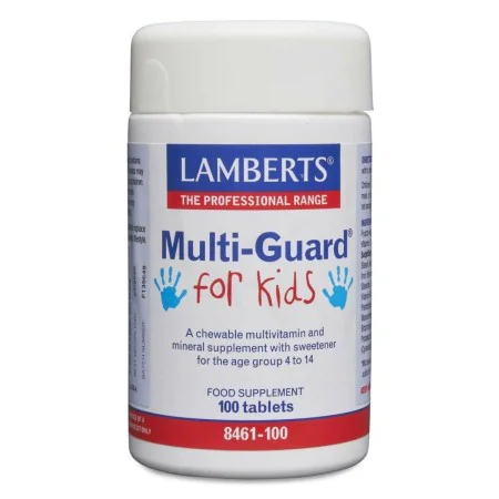 Complemento Alimentar Lamberts Multi-Guard Infantil 100 Unidades de Lamberts, Combinação de multivitaminas e minerais - Ref: ...