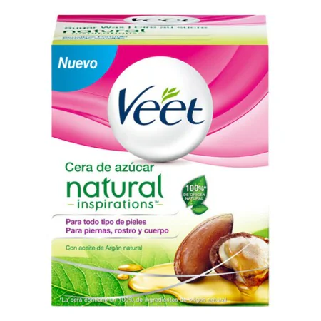 Creme Depilatório Corporal Veet Cera Tibia Natural Óleo de Argão Açúcar 250 ml de Veet, Depilação com cera - Ref: S05109465, ...