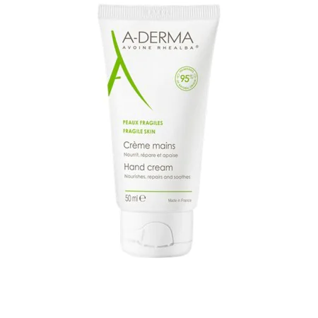 Lotion mains A-Derma Peau abîmée 50 ml de A-Derma, Crèmes pour les mains et les ongles - Réf : S05109912, Prix : 11,62 €, Rem...