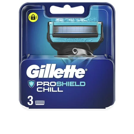 Replacement razorblade Gillette Fusion Proshield Chill 3 Pieces by Gillette, Men - Ref: S05112541, Price: 16,82 €, Discount: %