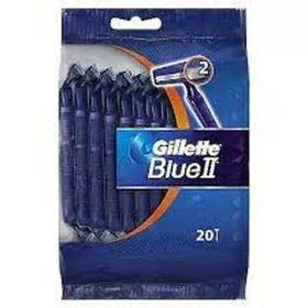 Máquinas de Barbear Descartáveis Gillette Blue II 20 Unidades de Gillette, Homem - Ref: S05112555, Preço: 8,43 €, Desconto: %