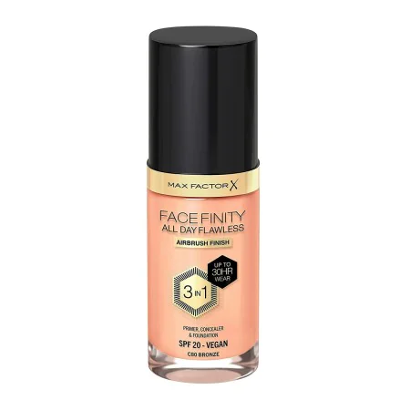 Crème Make-up Base Max Factor Facefinity 3-in-1 Spf 20 Nº 80 Bronze 30 ml by Max Factor, Foundations - Ref: S05112577, Price:...