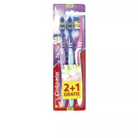 Brosse à Dents Colgate Zig Zag Moyen 3 Pièces de Colgate, Brosses à dents manuelles - Réf : S05112705, Prix : 5,52 €, Remise : %