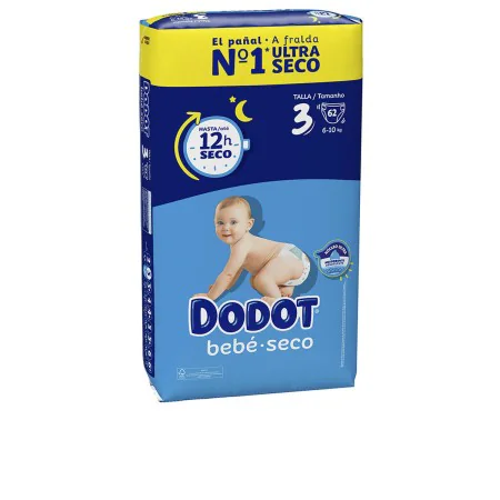 Pañales Desechables Dodot Dodot Etapas 6-10 kg (62 Unidades) de Dodot, Pañales - Ref: S05112846, Precio: 27,43 €, Descuento: %