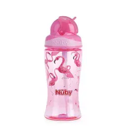 Training Glass Nûby Flip-it Pink flamingo 360 ml by Nûby, Sippy Cups - Ref: S05113139, Price: 13,89 €, Discount: %