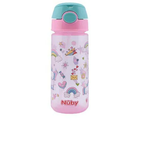 Training Glass Nûby Taza 540 ml Pink by Nûby, Sippy Cups - Ref: S05113142, Price: 12,37 €, Discount: %