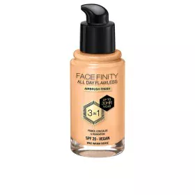 Base de Maquilhagem Cremosa Max Factor Face Finity All Day Flawless 3 em 1 Spf 20 Nº W62 Warm beige 30 ml de Max Factor, Base...