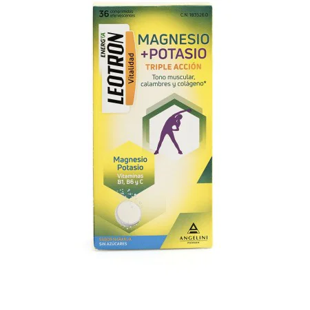 Complemento Alimentar Leotron Magnésio Potássio 36 Unidades de Leotron, Combinação de multivitaminas e minerais - Ref: S05115...