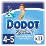 Disposable nappies Dodot Splashers 4-5 9-15 kg (11 Units) by Dodot, Nappies - Ref: S05115361, Price: 9,72 €, Discount: %