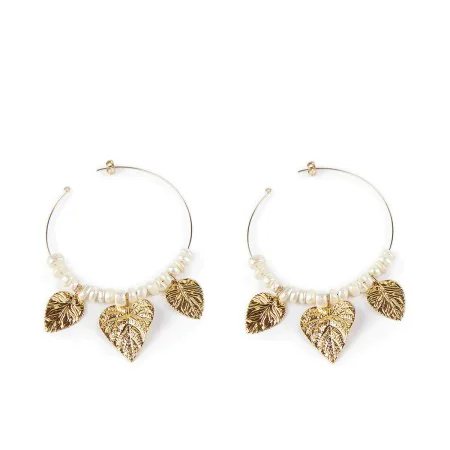 Boucles d´oreilles Femme Shabama Coron Laiton En or Perles 4 cm de Shabama, Boucles d'oreilles - Réf : S05115781, Prix : 38,7...