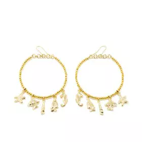 Ladies' Earrings Shabama Formentor Brass gold-plated 6 cm by Shabama, Earrings - Ref: S05115782, Price: 59,86 €, Discount: %