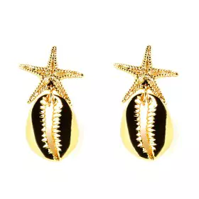 Pendientes Mujer Shabama Fornells Latón Bañado en oro 4 cm de Shabama, Pendientes - Ref: S05115783, Precio: 23,09 €, Descuent...