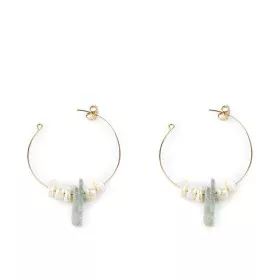 Boucles d´oreilles Femme Shabama Lao Laiton En or Perles 4 cm de Shabama, Boucles d'oreilles - Réf : S05115786, Prix : 23,68 ...