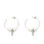 Pendientes Mujer Shabama Lao Latón Bañado en oro Perlas 4 cm de Shabama, Pendientes - Ref: S05115786, Precio: 25,00 €, Descue...