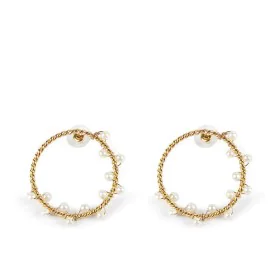 Boucles d´oreilles Femme Shabama Shima Laiton En or 4 cm de Shabama, Boucles d'oreilles - Réf : S05115787, Prix : 31,50 €, Re...