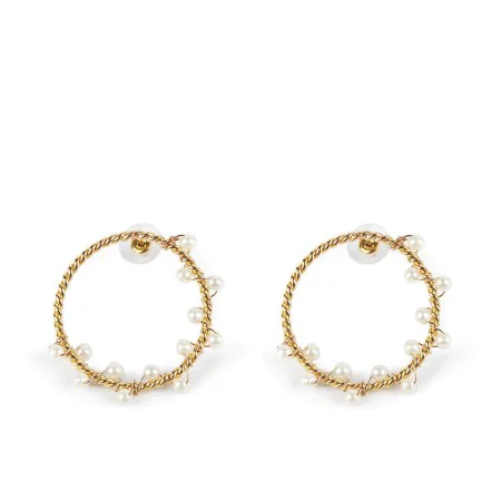 Ladies' Earrings Shabama Shima Brass gold-plated 4 cm by Shabama, Earrings - Ref: S05115787, Price: 33,24 €, Discount: %