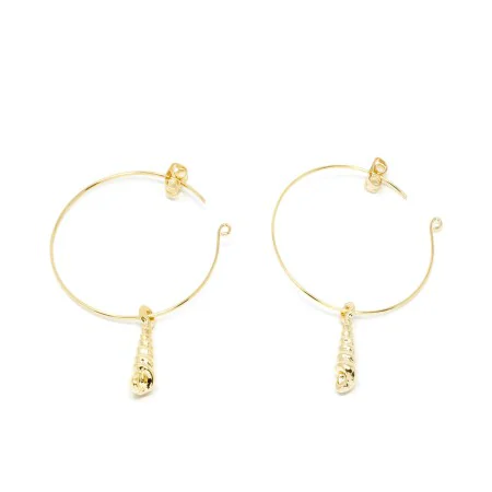 Ladies' Earrings Shabama Agulla Brass gold-plated 3,5 cm by Shabama, Earrings - Ref: S05115794, Price: 28,81 €, Discount: %