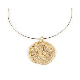 Ladies' Necklace Shabama Brass gold-plated Rigid Lime 13 cm by Shabama, Necklaces - Ref: S05115812, Price: 54,44 €, Discount: %