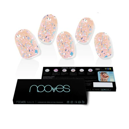 Faux ongles Nooves Peach Galettes Gel Autocollants métallique de Nooves, Faux ongles et accessoires - Réf : S05116357, Prix :...