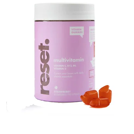 Complemento Alimenticio Reset Multivitamin Gominolas Fresa 60 unidades de Reset, Combinación de multivitaminas y minerales - ...