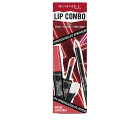 Conjunto de Maquilhagem Rimmel London Lip Combo 3 Peças Mauve Euphoria de Rimmel London, Batom - Ref: S05117969, Preço: 12,35...