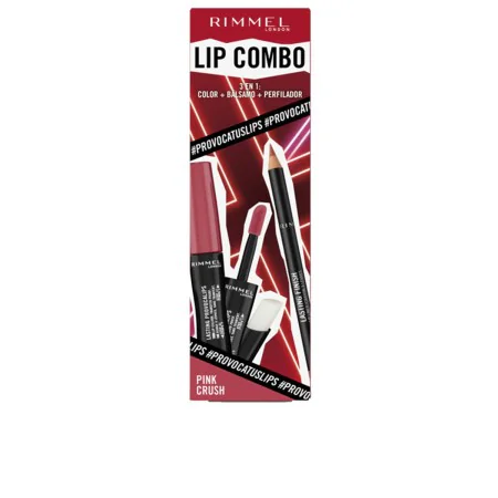 Make-Up Set Rimmel London Lip Combo 3 Pieces Pink Crush by Rimmel London, Lipsticks - Ref: S05117971, Price: 11,82 €, Discoun...