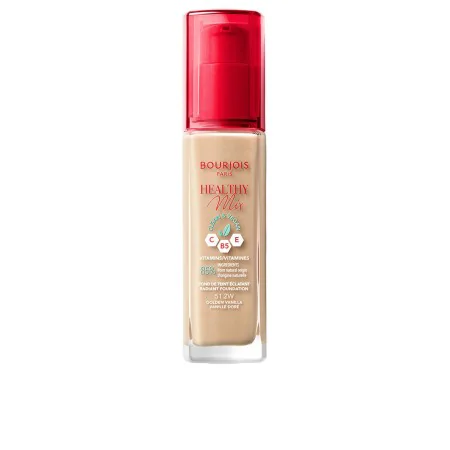 Base de maquillage liquide Bourjois Healthy Mix 30 ml Nº 51.2W Golden vanilla de Bourjois, Fonds de teint - Réf : S05119047, ...