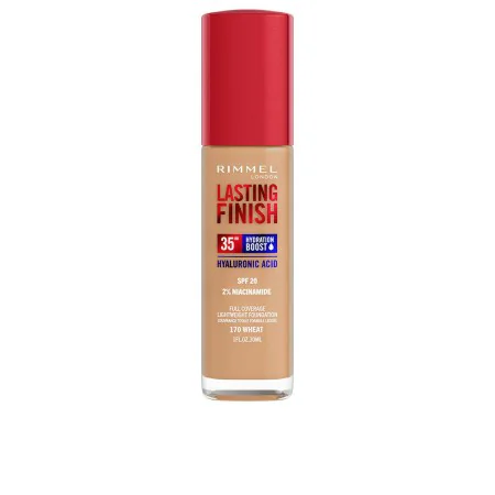 Base de Maquillage Crémeuse Rimmel London Lasting Finish Nº 170 Wheat Spf 20 30 ml de Rimmel London, Fonds de teint - Réf : S...