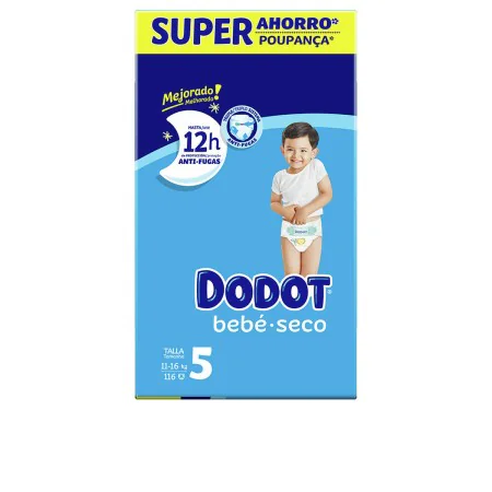 Pañales Desechables Dodot Etapas 5 11-16 kg (116 Unidades) de Dodot, Pañales - Ref: S05120187, Precio: 56,60 €, Descuento: %