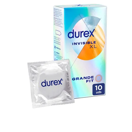 Préservatifs Durex Invisible XL 10 Unités de Durex, Préservatifs masculins - Réf : S05120863, Prix : 12,69 €, Remise : %