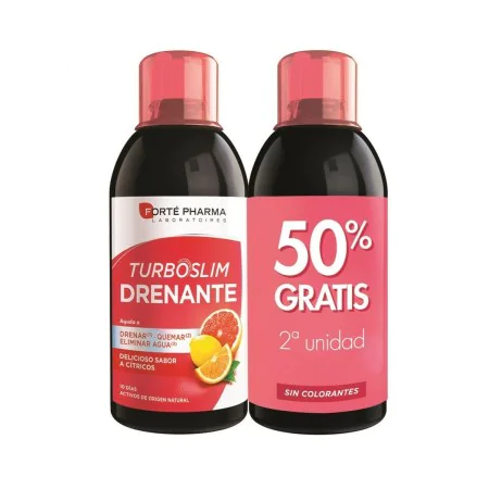 Complemento Alimenticio Forté Pharma Slim Drenante 500 ml Cítrico 2 Unidades de Forté Pharma, Ácidos grasos esenciales - Ref:...