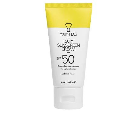 Écran solaire visage Youth Lab Daily Sunscreen Spf 50 50 ml Tous les types de peau de Youth Lab, Filtres solaires - Réf : S05...