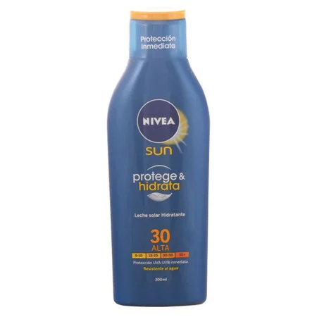 Crema Solare Protege & Hidrata Nivea SPF 30 (200 ml) 30 (200 ml) di Nivea, Filtri solari - Rif: S0542409, Prezzo: 11,91 €, Sc...